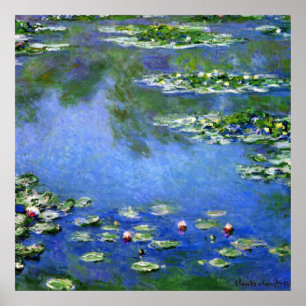 Affiches Nymphéas par Claude Monet, Beaux-arts vintage