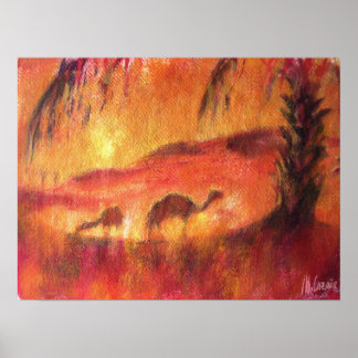 Affiches Oasis au Sahara