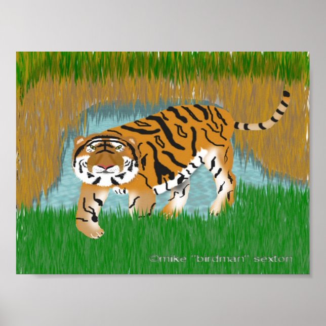 Affiches Oasis de tigre (Devant)