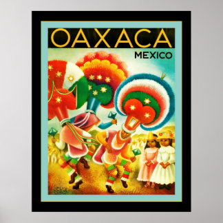 Affiches Oaxaca ~ Mexico ~ Vintage Travel