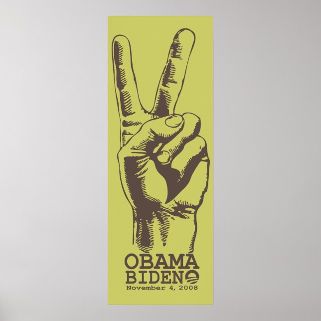 Affiches Obama Biden Peace Imprimer (Devant)