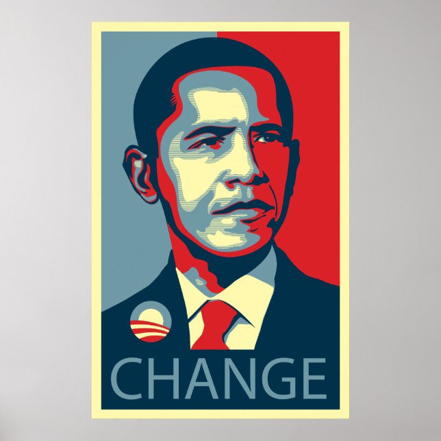 Affiches Obama change (Devant)