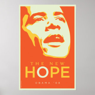 Affiches OBAMA : Le nouvel Hope_Orange