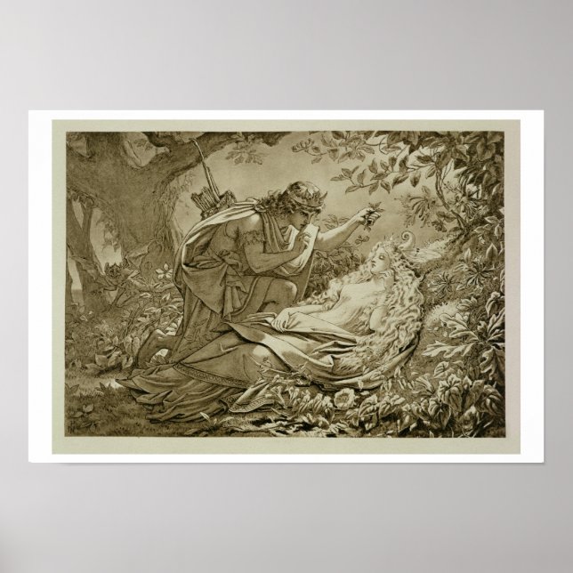 Affiches Oberon and Titania (engraving) (Devant)