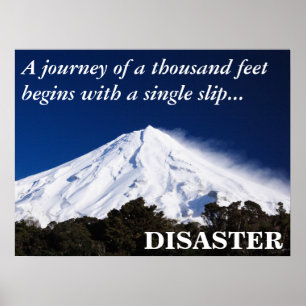 Affiches Observez votre étape : le premier est un (l) doozy