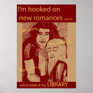 Affiches Obtenez une nouvelle romance - dans votre biblioth