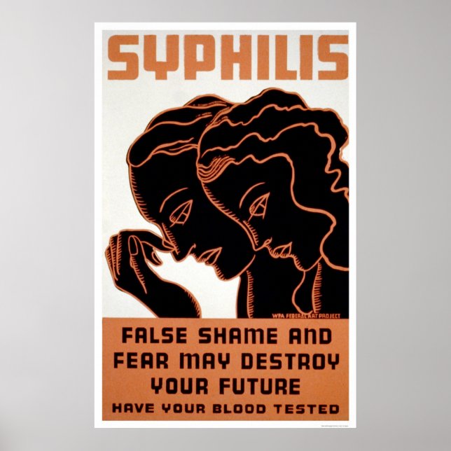 Affiches Obtenez votre analyse de sang 1938 WPA (Devant)
