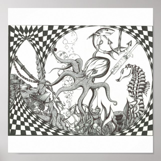 Affiches Obtenir une prise (Devant)