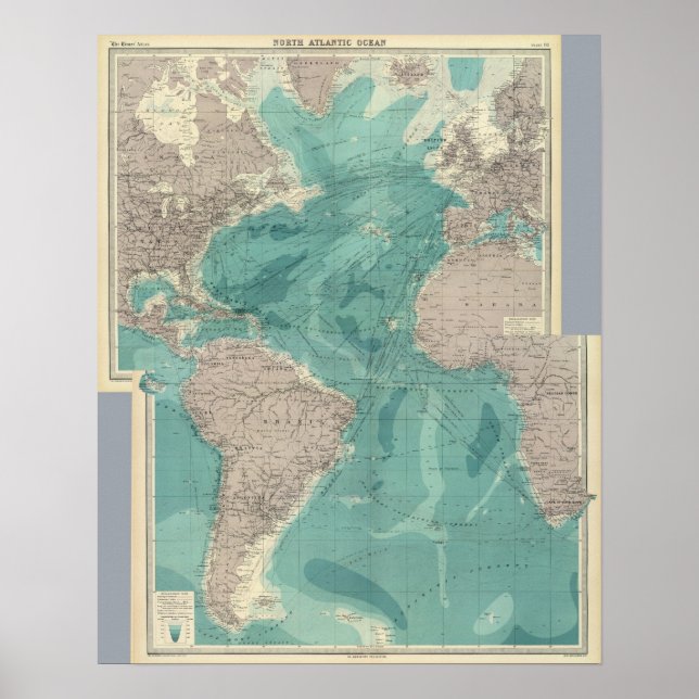 Affiches Océan Atlantique composite (Devant)