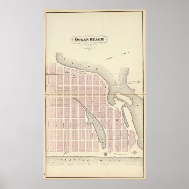 Affiches Ocean Beach, New Jersey (Devant)