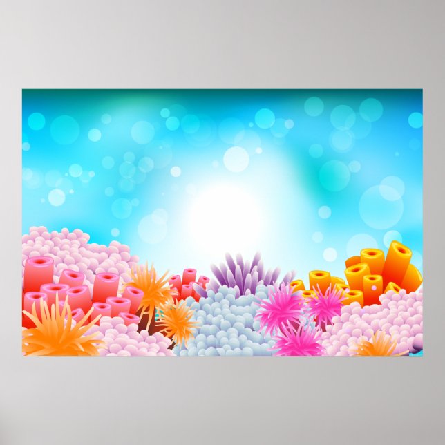 Affiches Océan corallien (Devant)