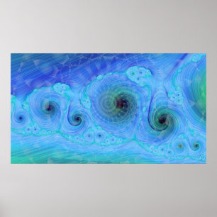 Affiches Ocean Dream Geo Fractal