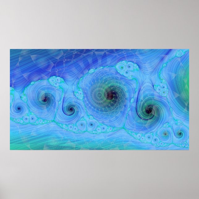 Affiches Ocean Dream Geo Fractal (Devant)