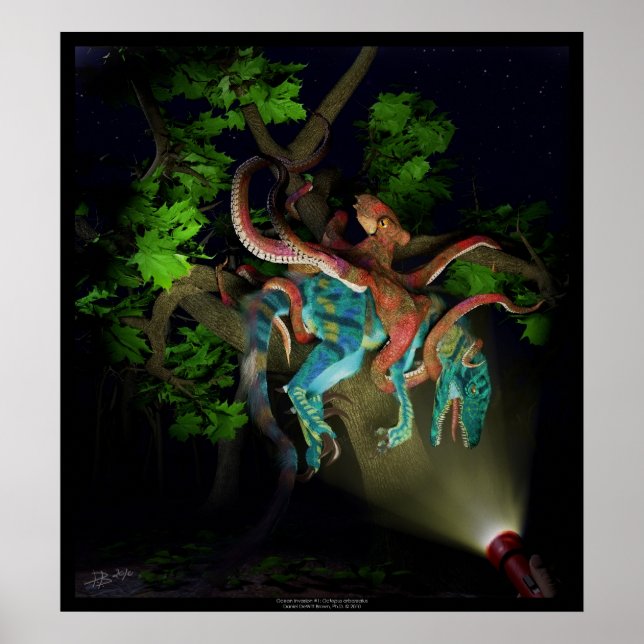 Affiches Ocean Invasion #1: Octopus arborealus (Devant)