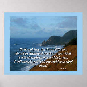 Affiches Ocean Lighthouse Isaiah 41:10 Imprimer