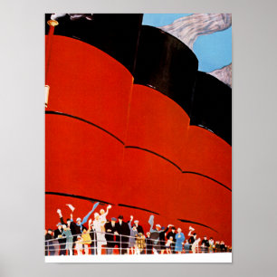 Affiches Ocean Liner Bon Voyage