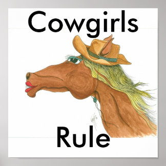 Affiches OceTDS189, Cowgirls, Règle