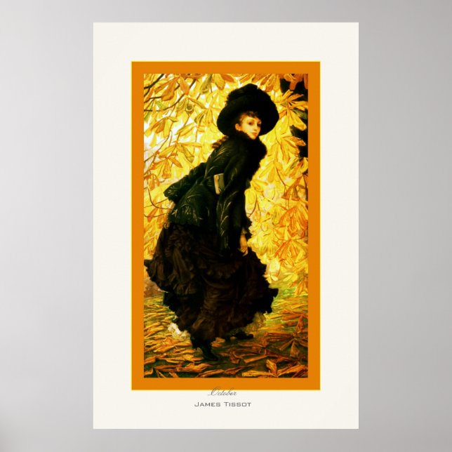 Affiches Octobre ~ James Tissot ~ Art (Devant)