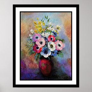 Affiches Odilon Redon Anémones - Symbolisme de l'art fin