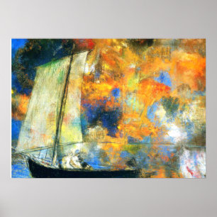 Affiches Odilon Redon - Nuages de fleurs