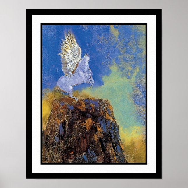 Affiches Odilon Redon Pegasus - Mythologie grecque Symbolis (Devant)