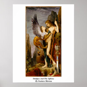 Affiches Oedipus And The Sphinx By Gustave Moreau