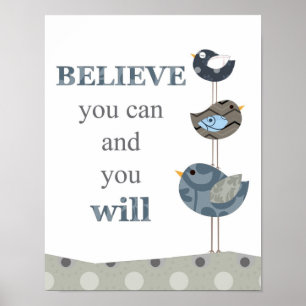 Affiches Œuvre d'art de citation pour nurserie et chambres 