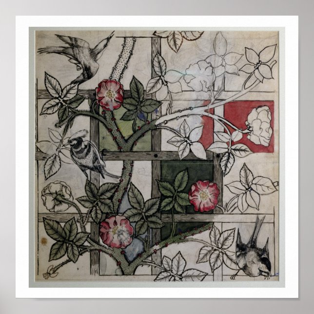 Affiches OEuvre originale pour la conception de papier pein (Devant)