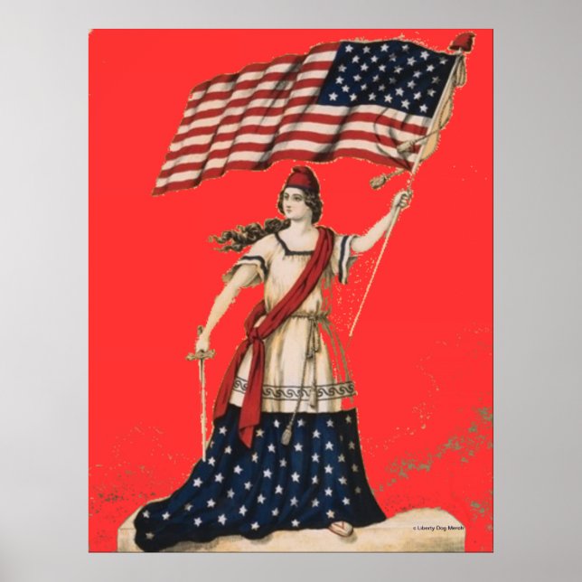 AFFICHES OEUVRE PATRIOTIQUE - POSTES - IMPRIMANTES DE CANVA (Devant)