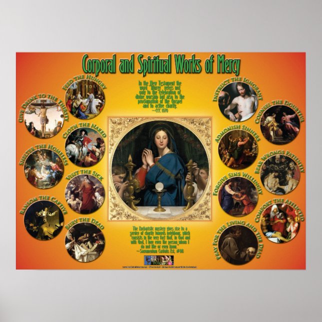 Affiches OEuvres caporal et spirituelle de miséricorde (Devant)
