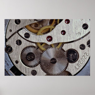 Affiches OEuvres d'une texture de montre de poche