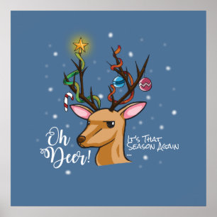 Affiches Oh DEER   Jeu de Noël