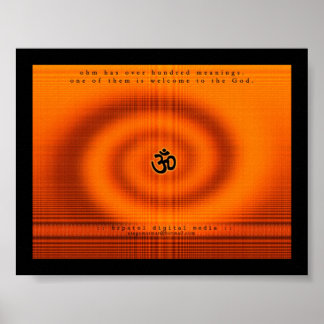 Affiches Ohm- Welcome to the God