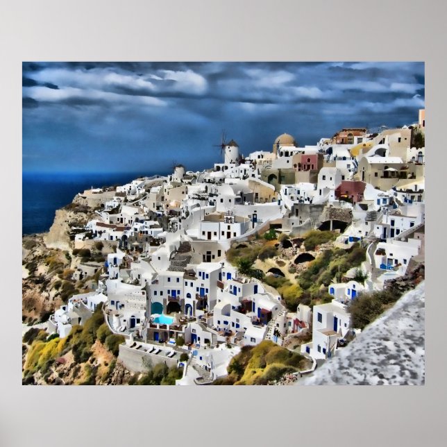 Affiches Oia, Santorin (Devant)