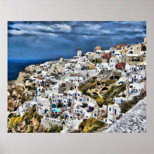 Affiches Oia, Santorini
