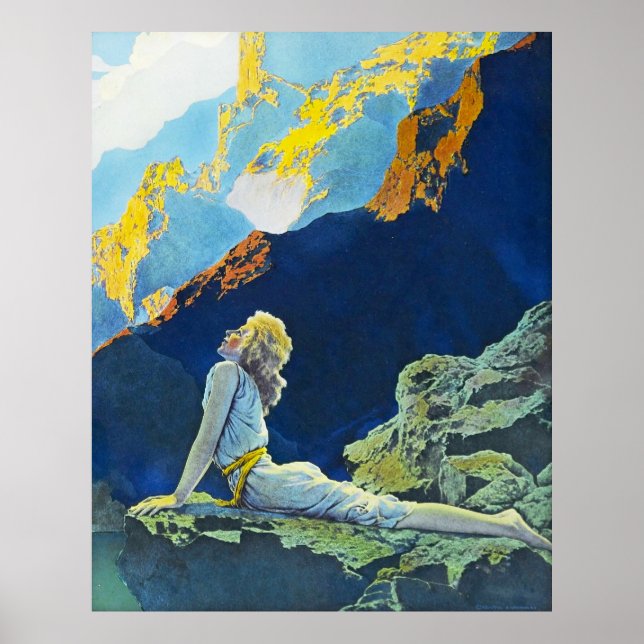 Affiches Oies sauvages, par Maxfield Parrish (Devant)