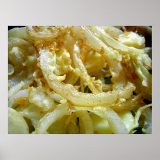 Affiches Oignons frits