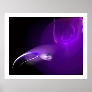 AFFICHES OISEAU LÉGER EN VIOLET