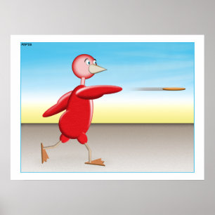 Affiches Oiseau rouge