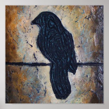 Oiseau sculpté sur fil