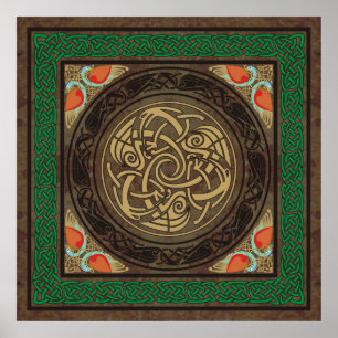 Affiches Oiseaux celtiques