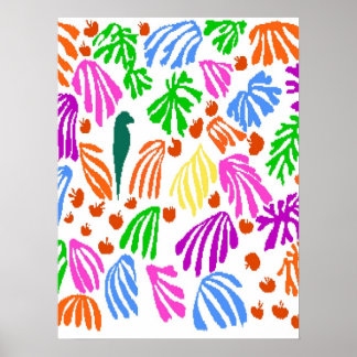 Affiches Oiseaux et Feuilles