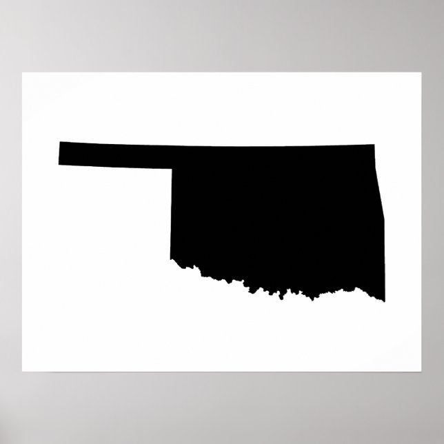 Affiches Oklahoma en noir et blanc (Devant)