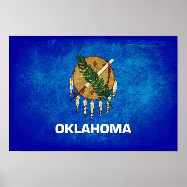 Affiches Oklahoman Flag; (Devant)