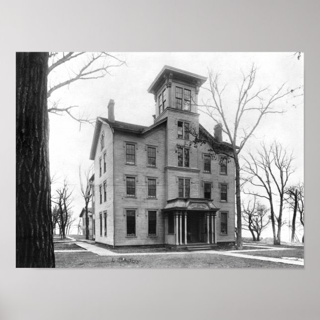 Affiches Old College, Evanston, construit en 1855 (Devant)