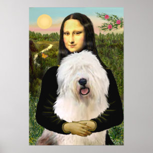Affiches Old English Sheepdog - Mona Lisa
