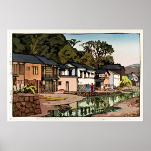 Affiches Old Japanese Village Ukiyo–e