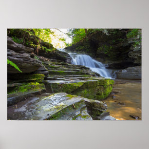 Affiches Old Mill Falls, Parc d'état Robert Treman, NY