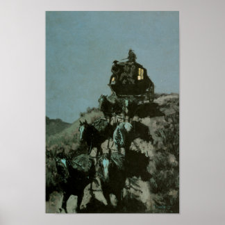 Affiches Old Stagecoach of the Plains par Remington Imprime