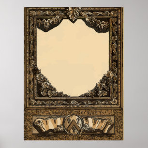 Affiches Old Wine Étiquette Ajouter un texte